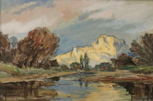 Manner of Hercules Brabazon Brabazon Original Antique Watercolour Landscape Painting Signed Hbb