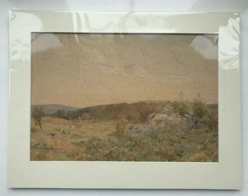 fig 2. Elaine Ragland Phillips (Daughter of John Atkinson Grimshaw) Original English Antique Watercolour Painting, Hazelslack Cumbria