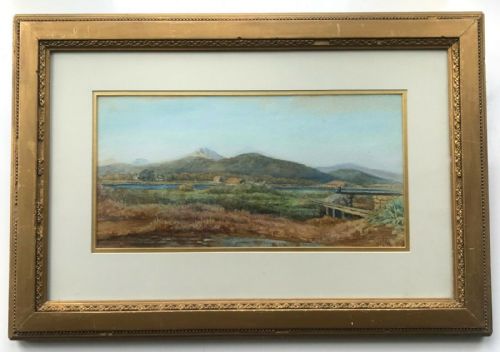 fig 1. Waller Hugh Paton RSA RSW 1882 Signed Original 19th Century Antique Watercolour Painting Scottish Highland Landscape