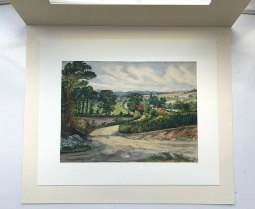 fig 1. A Yeames (Wife of William Frederick RA) circa 1900 Antique English Countryside Landscape Painting