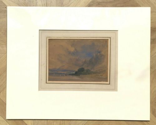 Attrib. James Holland Original Antique Watercolour Painting English Landscape