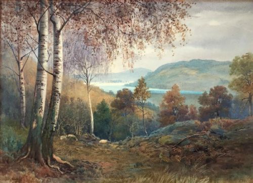 fig 1. David Gould Signed Original Watercolour Painting English Lake District Landscape