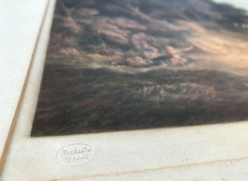 fig 2. Will Henderson Original Pencil Signed Blind Stamped Artist Proof Mezzotint Classical Landscape Cattle & Trees