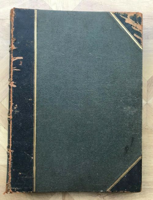 Antique Victorian Album of Original Watercolour Landscape Paintings & Photographs