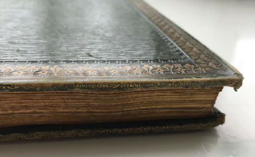 fig 1. Early 19th Century Antique Keepsake Book with Original Watercolour Paintings Pencil Sketches Poems & Verses