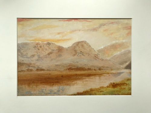 Edward Arden Tucker Vintage Original Watercolour Painting, Derwent Water Keswick
