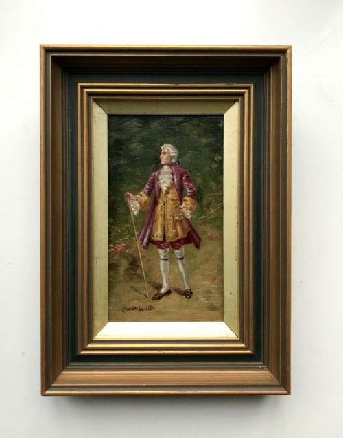 Charles Beatson Antique Original Oil Painting, Portrait of a Regency Courtier