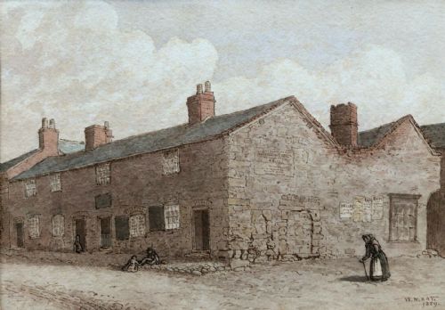 William Henry Kay 1889 Original Signed 19th Century Antique Watercolour Painting Parliament House, Rhuddlan, Wales