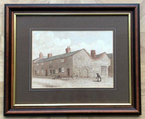 fig 1. William Henry Kay 1889 Original Signed 19th Century Antique Watercolour Painting Parliament House, Rhuddlan, Wales