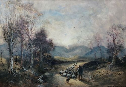 William Manners Signed Original 19th Century English Antique Watercolour Painting Dales Westmoreland Landscape