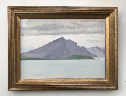 Frances Watt (Scottish) Original Oil Painting 'Cliffs of Portree' Isle of Skye Scotland Landscape