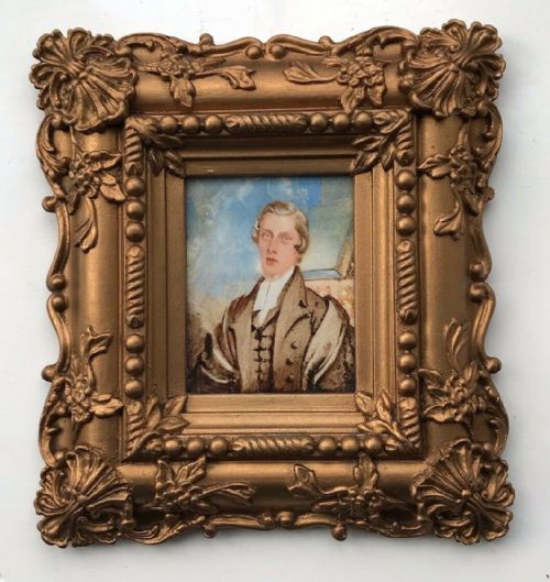 Original 19th Century Portrait of a Gentleman Lawyer Original Antique Watercolour Painting in Period Frame
