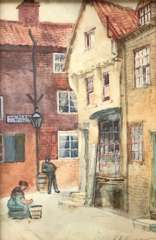fig 1. John Wynne Williams Original Early 20th Century  Antique Watercolour Painting Whitehead Hill Scarborough Yorkshire Landscape