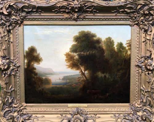 Patrick Nasmyth (Attributed) Original Early 19th Century Antique Oil Painting on Canvas Scottish Coastal Cattle Landscape