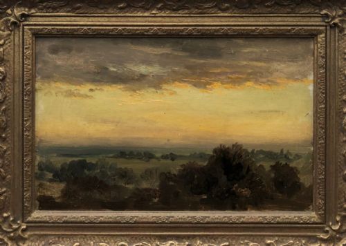 fig 1. Robert Gallon 1883 Signed Original 19th Century Antique Oil Painting on Board from Barnard Castle, Durham English Landscape