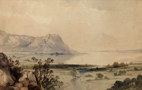 Attributed to James Baker Pyne Original 19th Century Antique Watercolour Painting Scottish Island Highland Landscape