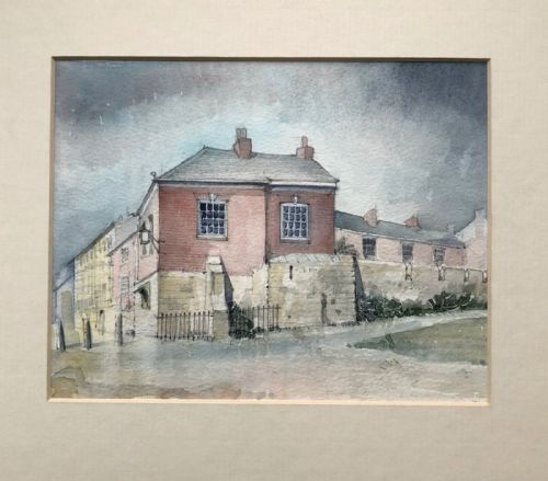 fig 1. Original Mid 20th Century Watercolour Painting Esplanade & Tower Gardens York Yorkshire Landscape