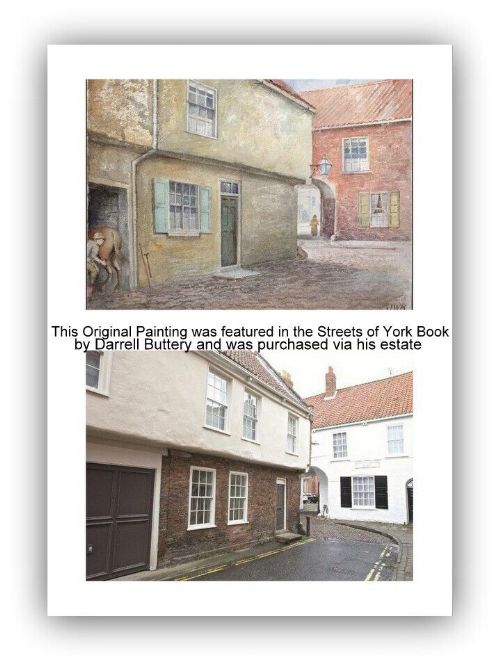 fig 2. John Ward Knowles 1892 Original 19th Century Antique Watercolour Painting Oglethorpe, York Street View landscape