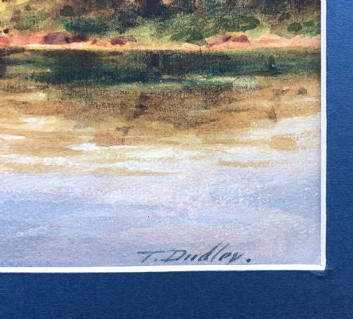 fig 2. Thomas Dudley Signed Original late 19th Century Antique Watercolour Painting English Lake District Cumbria Landscape