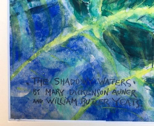 fig 3. Erwin Dominik Osen Signed Austrian Original early 20th Century Antique Watercolour Painting Theatre Production of W G Yeats Shadow Waters