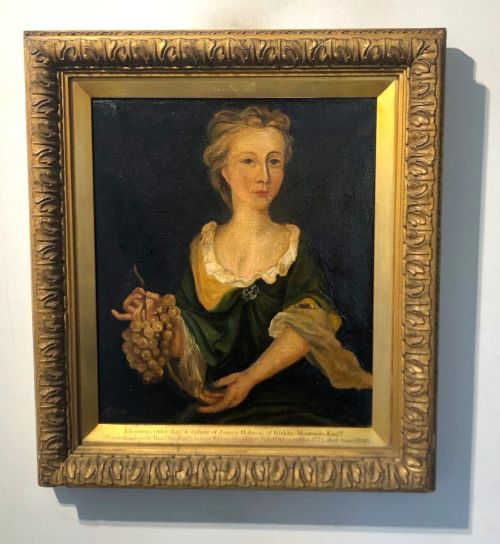 fig 1. Signed with initials & Dated 1900 Original Antique Oil Painting on Canvas Portrait of a Lady, Eleanor Hobson of Kirkby Moorside