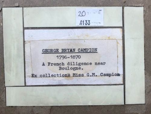 fig 1. George Bryant Campion Original Mid 19th Century Antique Watercolour Painting Titled