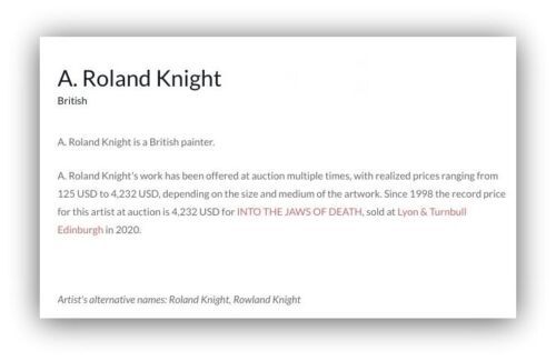 fig 2. A ROWLAND KNIGHT Signed Original 19th Century Antique Oil Painting on Canvas Fishing Angling Study of a Pike