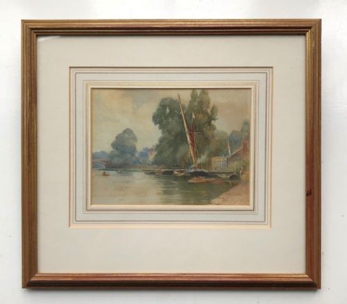 fig 1. William Alister MacDonald '04 Original Signed Early 20th Century Antique Watercolour Painting 