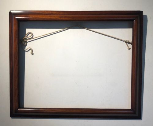 Original Mid 19th Century Antique Mahogany Wooden Picture Painting Art Frame Rebate Size 53 X 41 Cm