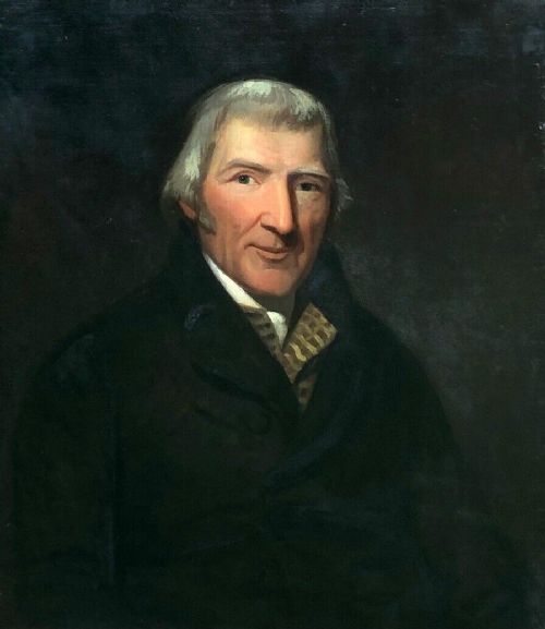 Large Original Antique Oil Painting on Canvas Portrait of an18th Century Gentleman, John Bisbrowne 