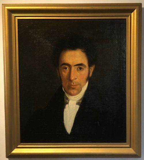 Scottish School Original Circa 19th Century Antique Oil Painting Canvas on Board Portrait of a Victorian Gentleman