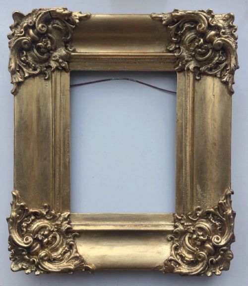 Original 19th Century Victorian Antique Ornate Gilt Wooden Picture Frame Rebate Size 19 X 25.5 Cm Ref 1089