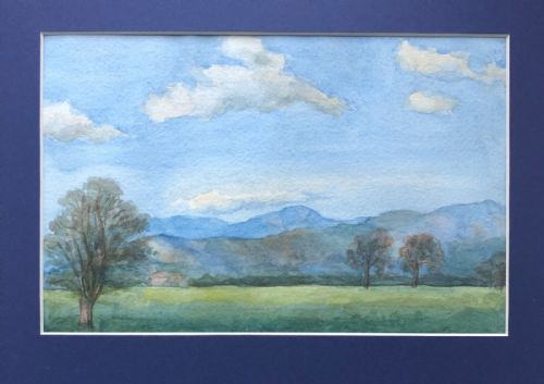 Olive Higginbottom Antique Original Watercolour Painting Yorkshire Landscape 3