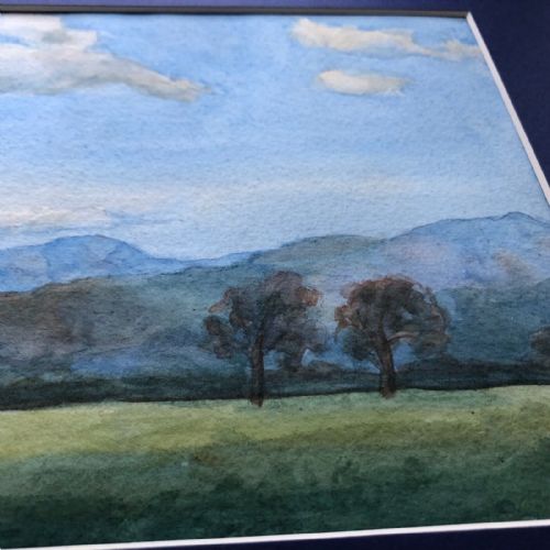 fig 1. Olive Higginbottom Antique Original Watercolour Painting Yorkshire Landscape 3