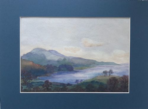 fig 1. Olive Higginbottom Antique Original Watercolour Painting Yorkshire Landscape 1