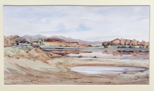 fig 1. Kenneth Holmes Signed Original mid 20th Century Watercolour Painting Loch Etive Scotland, Scottish Highland Landscape