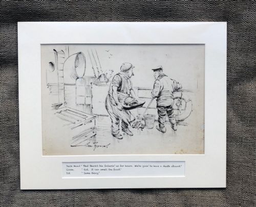 Bert Thomas Signed Original Early 20th Century Cartoon Pen & Ink Drawing Featured in 1931 Humorist Magazine