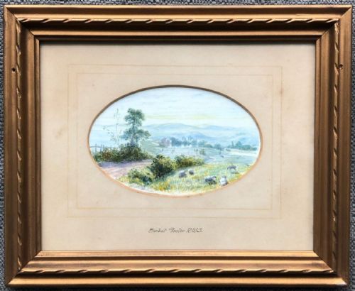 fig 1. Attributed to Myles Birkett Foster Original 19th Century Antique Watercolour Painting English Landscape