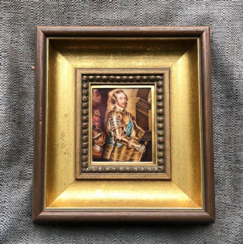 fig 1. After Peter Paul Rubens Original 1835 early 19th Century Miniature Portrait Thomas Howard 2nd earl of Arundel Antique Watercolour Painting