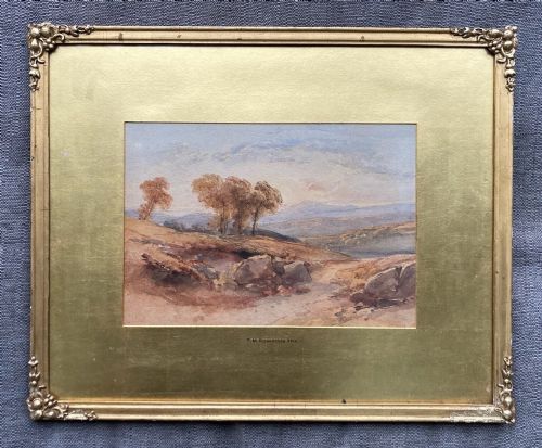 fig 1. Attributed to Thomas Miles Richardson II Original 19th Century Antique Watercolour Painting Landscape Study