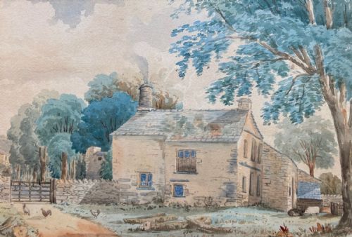 W T Longmire 1867 Signed Original 19th Century Antique Watercolour Painting the Green Bowness on Windermere Cumbria Landscape English Lake District
