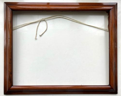 Original Antique Mahogany Wood Picture Painting Art Frame Internal Rebate 53 X 41 Cm Ref 1091