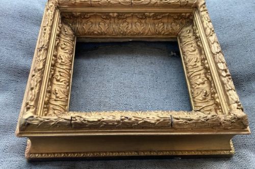 fig 1. Original Georgian late 18th Century Antique Ornate Gilt Deep Moulded Oil Painting Frame
