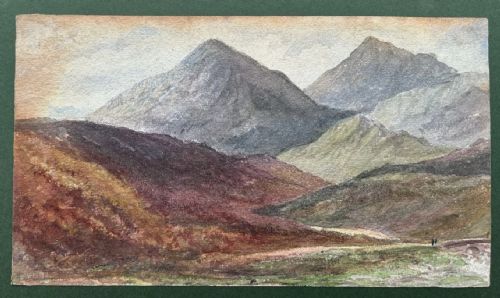 ORIGINAL ANTIQUE 1871 WATERCOLOUR PAINTING BEN MORE SCOTLAND TYNDRUM HIGHLANDS - ADDITIONAL PHOTO 6