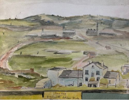 JACK CUDWORTH SIGNED 1940'S COLLECTION OF ORIGINAL WATERCOLOUR LANDSCAPE PAINTINGS ARTIST PORTFOLIO BOOK - ADDITIONAL PHOTO 4