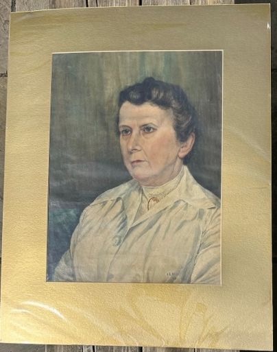 HARRY EPWORTH ALLEN 1921 SIGNED ORIGINAL EARLY 20TH CENTURY ANTIQUE GOUACHE WATERCOLOUR PORTRAIT PAINTING STUDY OF A LADY - ADDITIONAL PHOTO 11