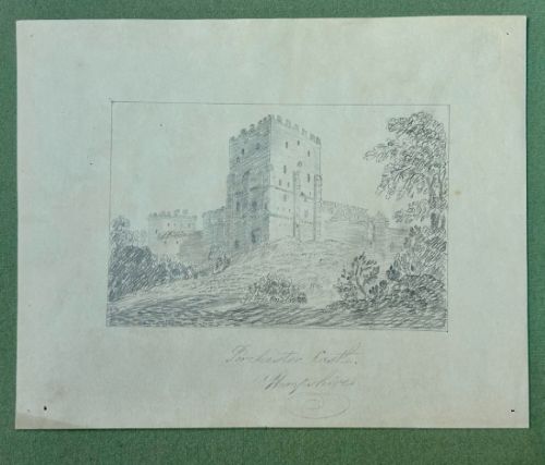 18 X ORIGINAL CIRCA 1818 ANTIQUE PENCIL DRAWING SKETCHES HAMPSHIRE BRITISH EARLY 19TH CENTURY LANDSCAPES - ADDITIONAL PHOTO 1