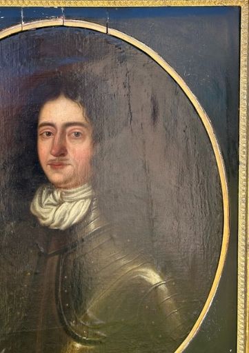 ORIGINAL 17TH CENTURY ANTIQUE OIL PAINTING ON CANVAS PORTRAIT OF A CAVALIER POST ENGLISH CIVIL WAR POSSIBLY DEPICTING KING WILLIAM III - ADDITIONAL PHOTO 4