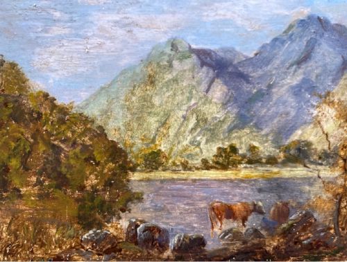 JOHN DEARMAN ORIGINAL ANTIQUE SIGNED OIL PAINTING BROTHERS WATER WESTMORELAND - ADDITIONAL PHOTO 3