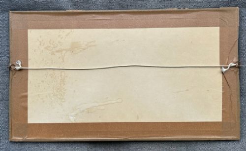 A pair of horizontal early 20th-century watercolour paintings depicting sailing vessels and fishing boats on choppy coastal waters under overcast skies. View XV